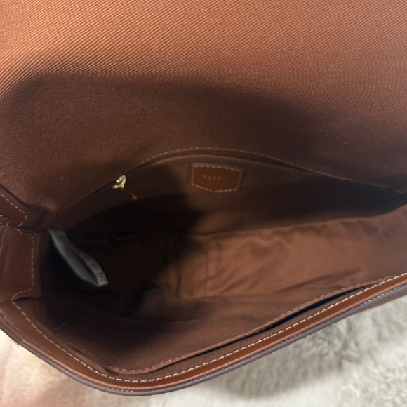 FOSSIL Everleigh Leather Large Flap Crossbody Bag - Picture 8 of 12